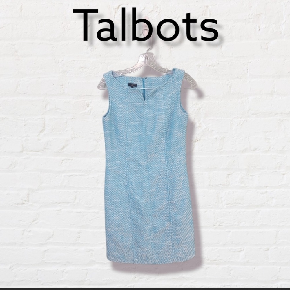 Talbots Midi Tweed Fitted Dress Size 6 Petite